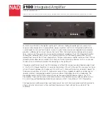 NAD 3100 Specification Sheet preview
