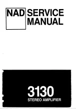 Preview for 1 page of NAD 3130 Service Manual