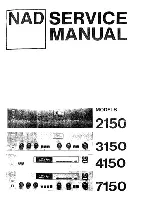 NAD 3150 Service Manual предпросмотр