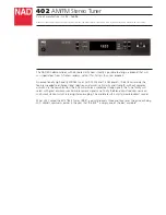 NAD 402 Specification Sheet preview