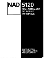 Preview for 2 page of NAD 5120 Instructions For Installation And Operation Manual