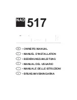 NAD 517 Owner'S Manual предпросмотр