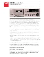 NAD 6155 Specification Sheet preview