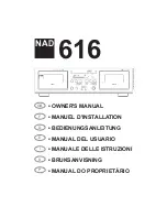 NAD 616 Owner'S Manual preview