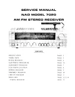 NAD 7020 Service Manual предпросмотр