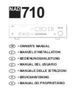 NAD 710 Owner'S Manual preview