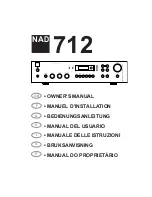 Preview for 1 page of NAD 712 Owner'S Manual
