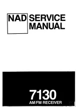Предварительный просмотр 1 страницы NAD 7130 Service Manual