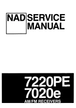 Preview for 1 page of NAD 7220PE Service Manual