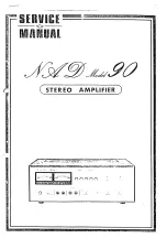 NAD 90 Service Manual preview