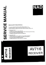 NAD AV716 Service Manual предпросмотр