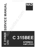 NAD C 315BEE Service Manual предпросмотр