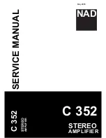 Preview for 1 page of NAD C 352 Service Manual