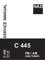 NAD C 445 Service Manual предпросмотр