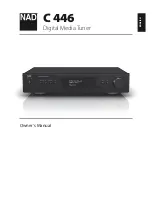 NAD C 446 Owner'S Manual preview