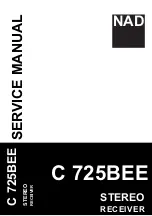 Предварительный просмотр 1 страницы NAD C 725BEE Service Manual