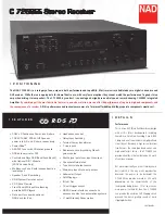 NAD C 725BEE Specifications предпросмотр