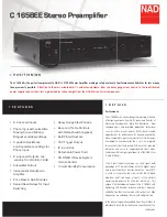 NAD C165BEE Specifications предпросмотр