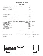 Preview for 2 page of NAD C300 Specification Sheet