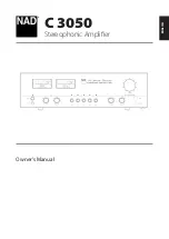 NAD C3050 User Manual предпросмотр