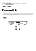 NAD C316BEE Quick Setup Manual preview