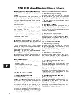 Preview for 8 page of NAD C320 Owner'S Manual