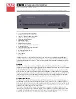 NAD C320 Specification Sheet preview