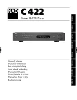 NAD C422 Owner'S Manual preview