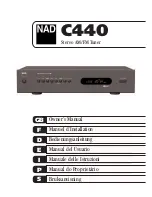 NAD C440 Owner'S Manual preview
