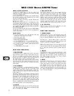 Preview for 4 page of NAD C440 Owner'S Manual