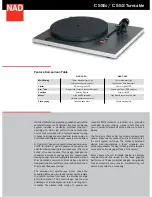 Preview for 1 page of NAD C555i Specifications