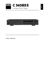 NAD C565BEE Owner'S Manual preview