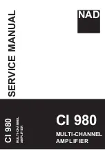 NAD CI980 Service Manual предпросмотр