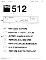 Preview for 1 page of NAD Classic 512 Owner'S Manual