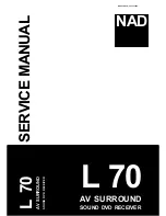 NAD L 70 Service Manual предпросмотр