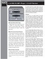 NAD L 76 Specification Sheet preview