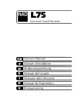 Предварительный просмотр 1 страницы NAD L75 Owner'S Manual