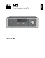 Предварительный просмотр 1 страницы NAD M2 - CONNECTING A SUBWOOFER Owner'S Manual