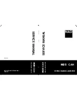 NAD M25 AH Service Manual предпросмотр