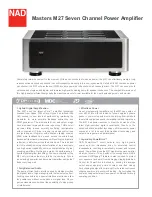 Preview for 3 page of NAD M27 Quick Setup Manual