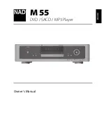 Preview for 1 page of NAD M55 - DVD - SACD - MP3 PLAYER Owner'S Manual