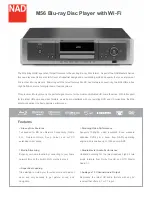 NAD M56 Specifications preview