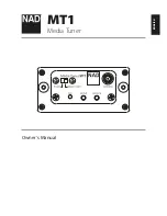 NAD MT1 Owner'S Manual preview