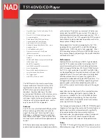 NAD NAD T514  T514 T514 Datasheet предпросмотр