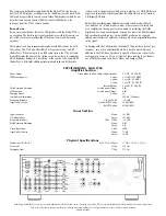 Preview for 2 page of NAD NAD Theater T760  T760 T760 Specifications