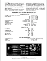 Preview for 2 page of NAD NAD Theater T770  T770 T770 Specifications