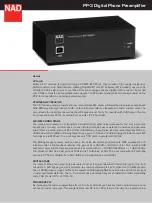 Preview for 1 page of NAD PP-3 Specifications