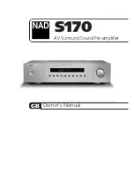 NAD S170 Owner'S Manual preview