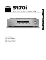 NAD S170iAV Owner'S Manual предпросмотр