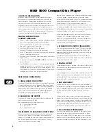 Preview for 4 page of NAD S500 Owner'S Manual